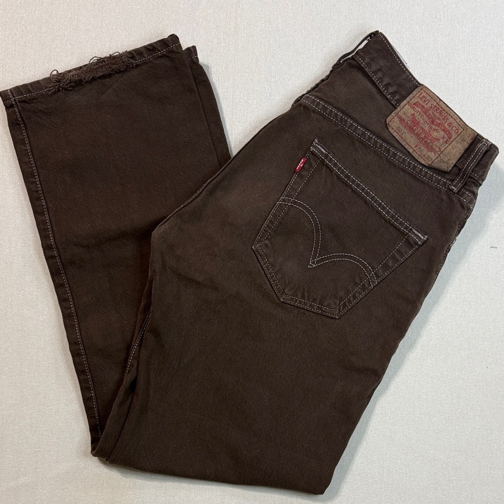 Levi's Men's Dark Brown Straight Jeans